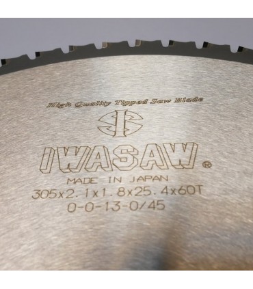 تیغ اره دیسکی الماسه پانل بر IWASAW 250×30×2.0-Z52