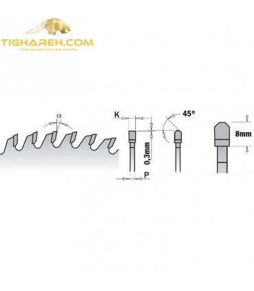 تیغ اره دیسکی الماسه MDF کروم CMT 350×30×3.5-Z108