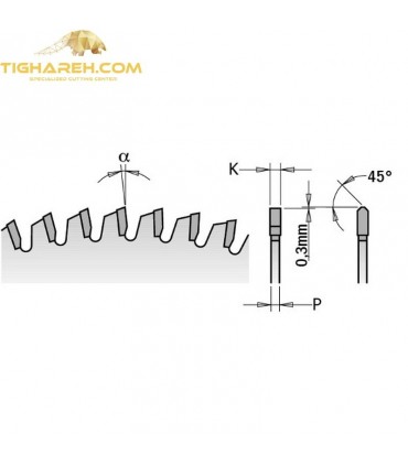 تیغ اره دیسکی الماسه MDF بر  CMT 300×30×3.2-Z96