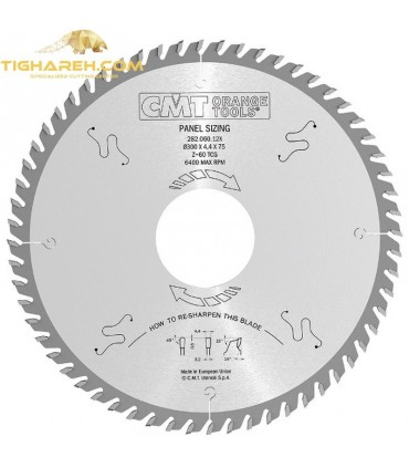 تیغ اره دیسکی الماسه پانل بر  CMT 400×75×4.4-Z72