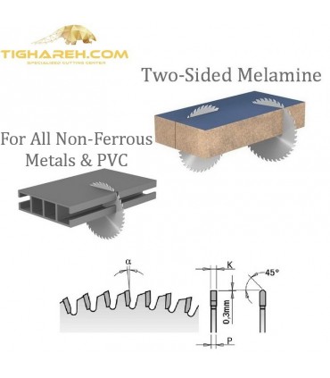 تیغ اره دیسکی الماسه آلومینیوم بر CMT 450×32×3.8-Z108