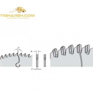 تیغ اره دیسکی الماسه پلکسی گلس CMT 250×30×2.8-Z80