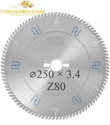تیغ اره دیسکی الماسه آلومینیوم بر STARK 250×32×3.4Z80