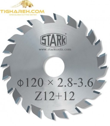تیغ اره دیسکی الماسه خط زن دو تکه STARK 120×22×2.8-3.6-Z12+12