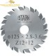 تیغ اره دیسکی الماسه خط زن دو تکه  STARK 125×22×2.8-3.6-Z12+12