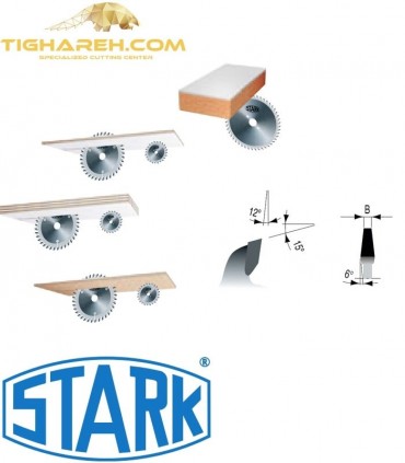 تیغ اره دیسکی الماسه خط زن کونیکال  STARK 120×22×3.1-4.3-Z24