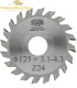 تیغ اره دیسکی الماسه خط زن کونیکال  STARK 125×20×3.1-4.3-Z24