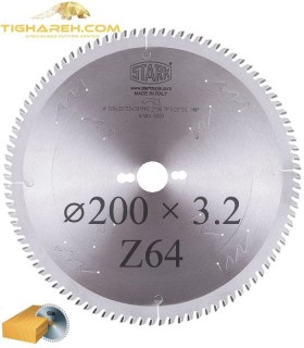 تیغ اره دیسکی الماسه چوب بر STARK 200×30×3.2-Z64
