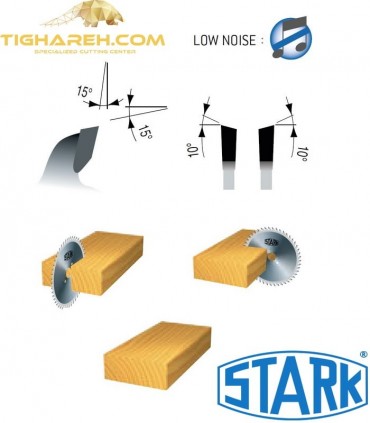 تیغ اره دیسکی الماسه چوب بر کروم STARK 250×30×3.2-Z40