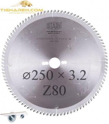 تیغ اره دیسکی الماسه ام دی اف بر  STARK 250×30×3.2-Z80
