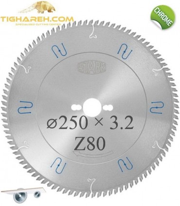 تیغ اره دیسکی الماسه ام دی اف بر کروم  STARK 250×30×3.2-Z80