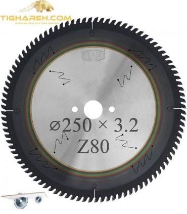 تیغ اره دیسکی الماسه ام دی اف بر STARK 250×30×3.2-Z80