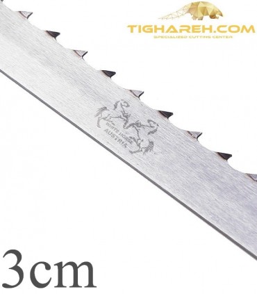 تیغ اره نواری چوب بری دو اسب اتریش عرض 3 سانتیمتر WHITE HORSE