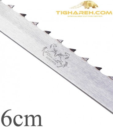 تیغ اره نواری چوب بری دو اسب اتریش عرض 6 سانتیمتر WHITE HORSE