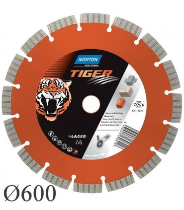 تیغ اره دیسکی الماسه آسفالت بر نورتون  Ø600