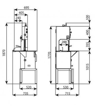 دستگاه اره استخوان بر ایستاده صنعتی امگا مینروا C/E243