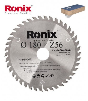 تیغ اره دیسکی الماسه MDF بر  Ronix 180×30×Z56