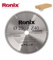 تیغ اره دیسکی الماسه چوب بر  Ronix 250×30×Z40