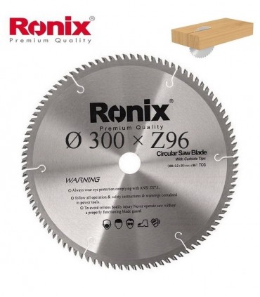 تیغ اره دیسکی الماسه چوب بر  Ronix 300×30×Z96