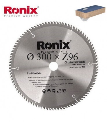 تیغ اره دیسکی الماسه MDF بر  Ronix 300×30×Z96