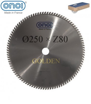تیغ اره دیسکی الماسه MDF بر  ONCI (GOLDEN LINE) - 250×30×Z80