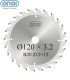 تیغ اره دیسکی الماسه خط زن دو تکه ONCI 120×20×3.2-Z12+12
