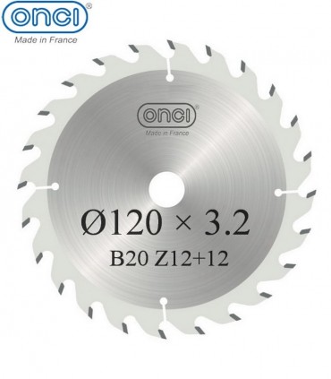 تیغ اره دیسکی الماسه خط زن دو تکه ONCI 120×20×3.2-Z12+12