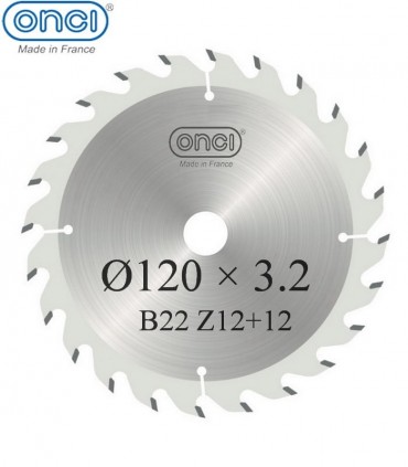 تیغ اره دیسکی الماسه خط زن دو تکه ONCI 120×22×3.2-Z12+12