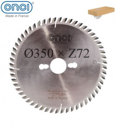 تیغ اره دیسکی الماسه چوب بر ONCI 350×30×Z72