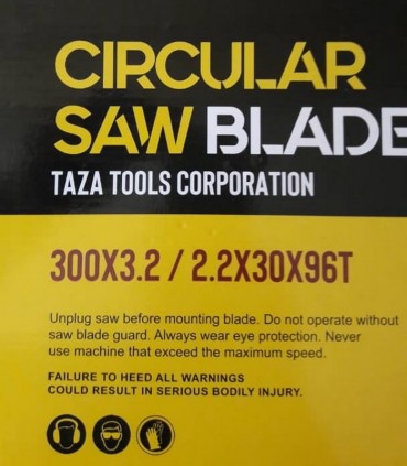 تیغ اره MDF بر TAZA 300×30×Z96