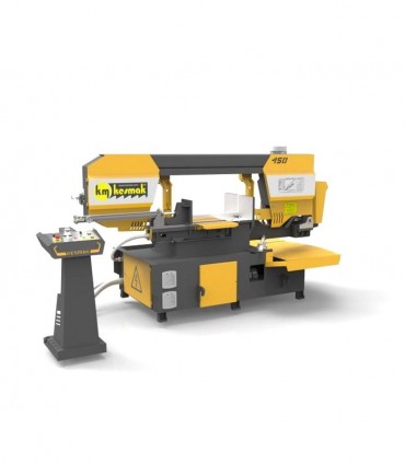 دستگاه اره نواری نیمه اتوماتیک دو طرف زاویه زن KMY 2DG 450
