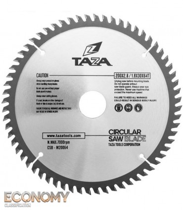 تیغ اره MDF بر TAZA 200×30×Z64