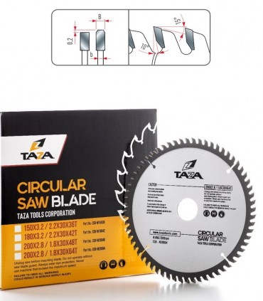 تیغ اره MDF بر TAZA 200×30×Z64
