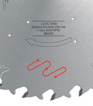 تیغ اره دیسکی الماسه چوب بر بی صدا freud 300×30×3.2-Z26