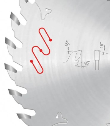 تیغ اره دیسکی الماسه چوب بر freud 235×30×2.8-Z48