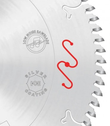 تیغ اره دیسکی الماسه MDF تیز بر بی صدا freud 250×30×3.2-Z80