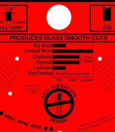 تیغ اره دیسکی الماسه بی صدا سرامیک  MDF بر LA92MT001 freud 300×30×3.2-Z96