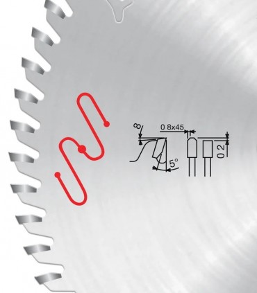 تیغ اره دیسکی الماسه MDF بر freud 200×30×3.2-Z64