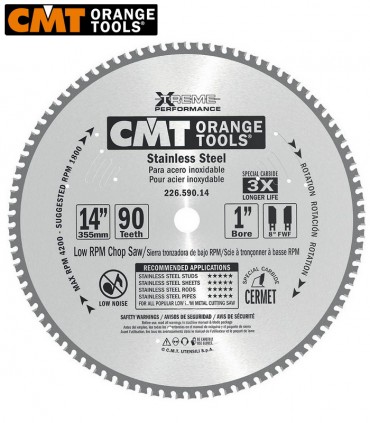 تیغ اره دیسکی الماسه گالوانیزه CMT 355×30×2.2-Z90