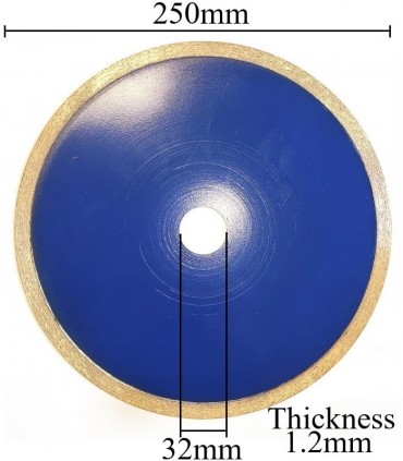 صفحه برش الماسه زغال و سرامیک قطر 250 ضخامت 1.2