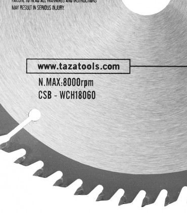 تیغ اره دیسکی الماسه چوب بر قطر 180 فرز تازا