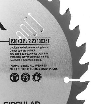 تیغ اره دیسکی چوب بر قطر 230 دندانه 34 تازا