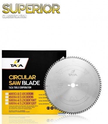 تیغ اره دیسکی چوب بر قطر 400 دندانه 86 سوپریور تازا