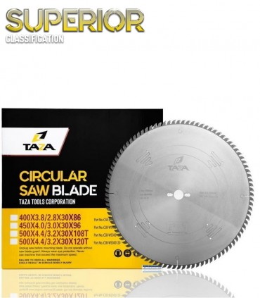 تیغ اره دیسکی چوب بر قطر 450 دندانه 96 سوپریور تازا