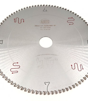 تیغ اره دیسکی الماسه آلومینیوم بر قطر 250 آلبرتو