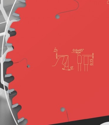 تیغ اره دیسکی الماسه آلومینیوم بر فرود ایتالیا قطر 190 دندانه 54 - FR13A003HC