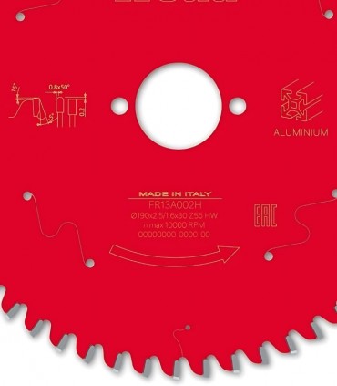 تیغ اره دیسکی الماسه آلومینیوم بر 190 دندانه 56 فرود - FR13A002H