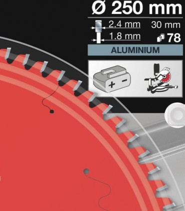 اره دیسکی الماسه آلومینیوم 250x2.4/1.8x30 Z78 فرود  - FR23A002MC