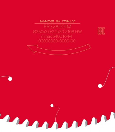 اره دیسکی الماسه آلومینیوم 350x3.0/2.2x30 Z108 فرود - FR32A001M