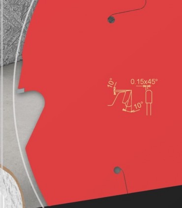 تیغ اره دیسکی الماسه برش فایبر سمنت فرود ایتالیا قطر 190 - FR13F002H